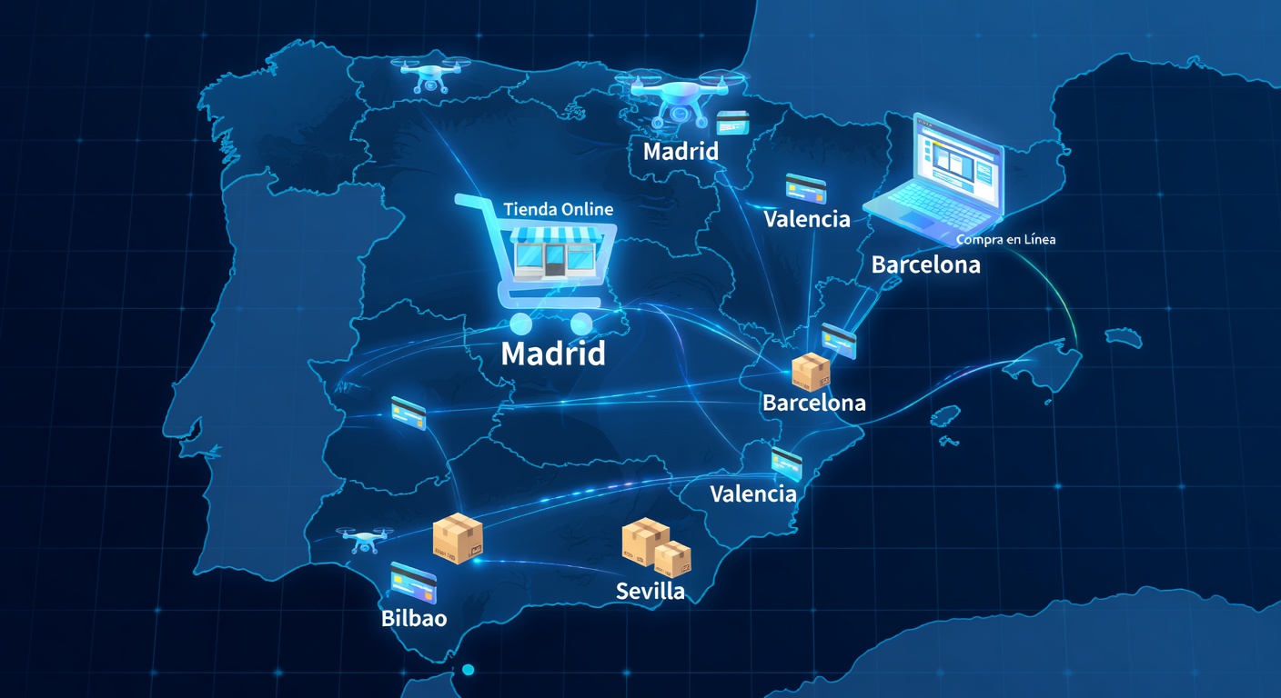 Mapa tiendas online España